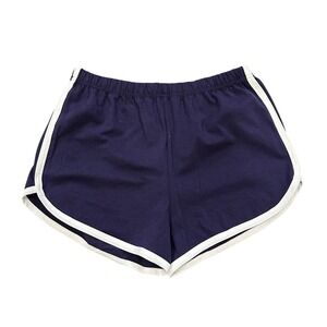 Apoway Sport Shorts Women's Running Athletic Gym Lounge Navy‎ White Trim